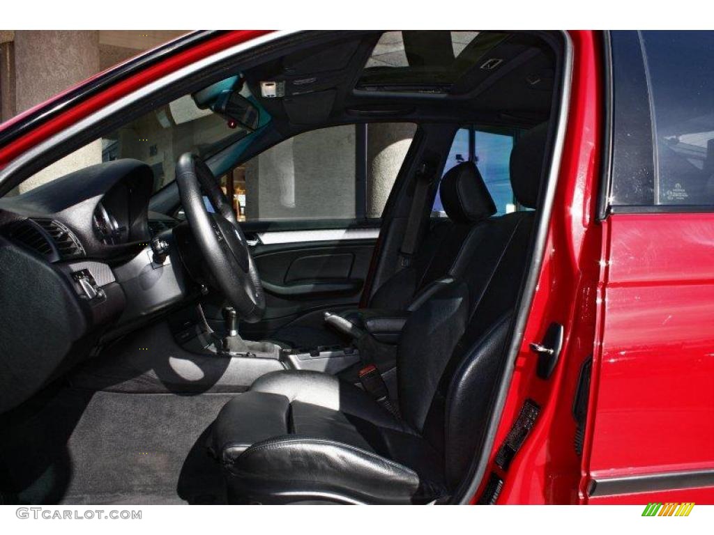 2004 3 Series 330i Sedan - Electric Red / Black photo #6
