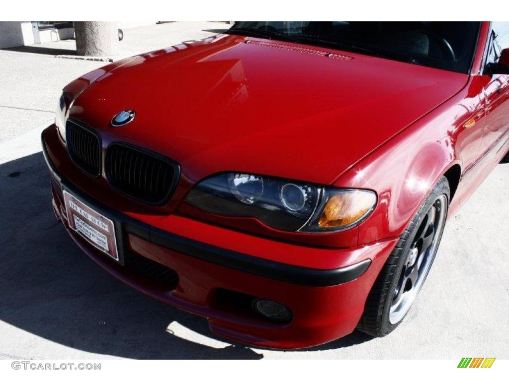 2004 3 Series 330i Sedan - Electric Red / Black photo #20