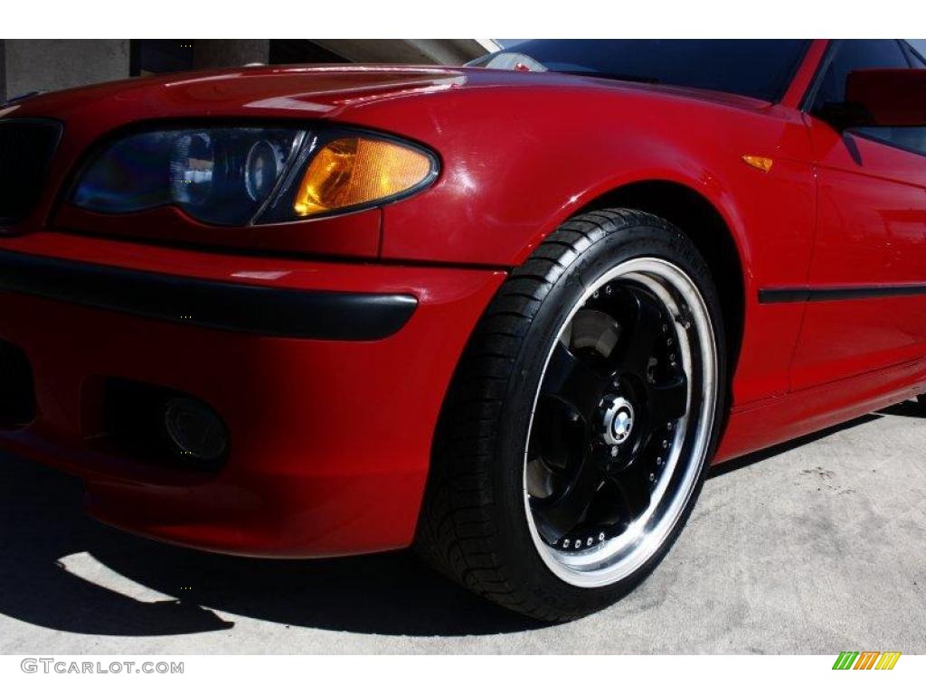 2004 3 Series 330i Sedan - Electric Red / Black photo #25