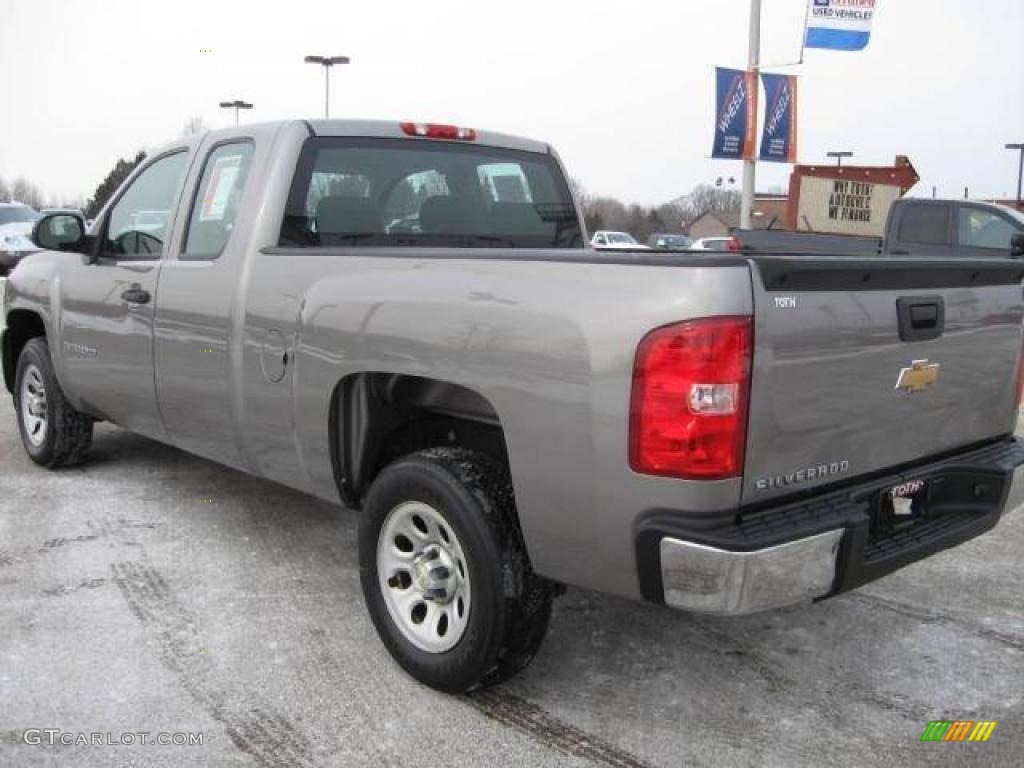 2007 Silverado 1500 Extended Cab - Graystone Metallic / Dark Titanium Gray photo #4