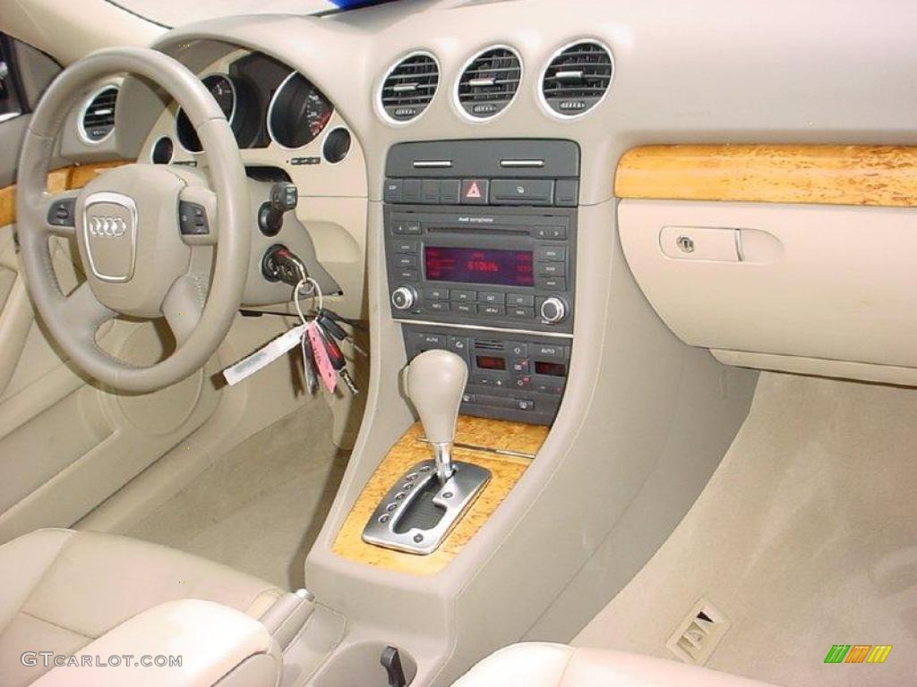 2007 A4 2.0T Cabriolet - Brilliant Black / Beige photo #13