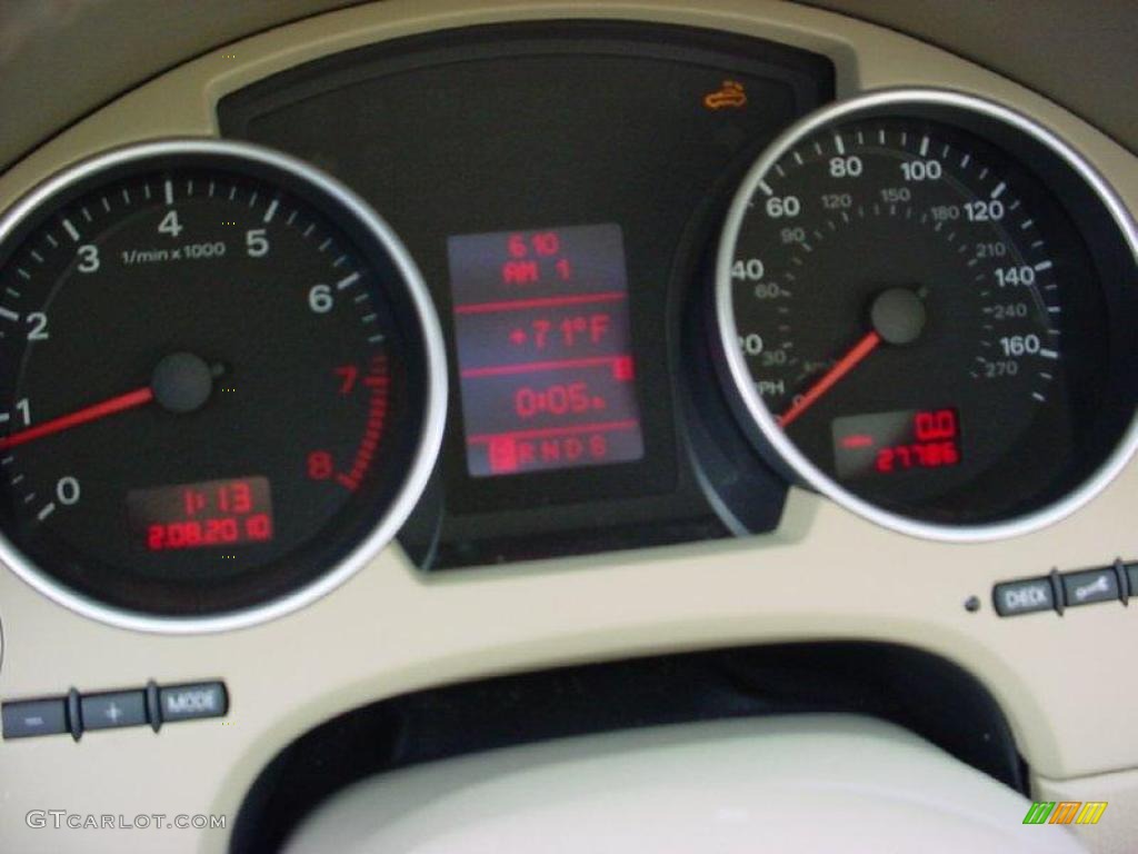 2007 A4 2.0T Cabriolet - Brilliant Black / Beige photo #16