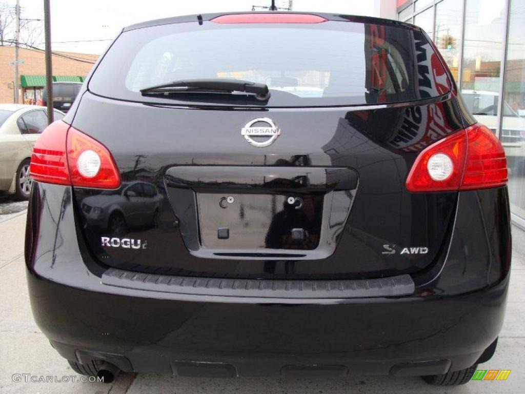 2008 Rogue S AWD - Wicked Black / Black photo #5