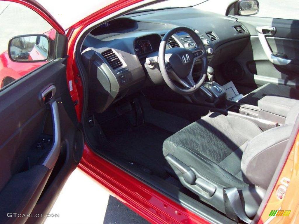 2008 Civic EX Coupe - Rallye Red / Black photo #9