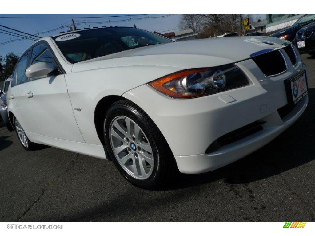 2006 3 Series 325xi Sedan - Alpine White / Beige photo #4