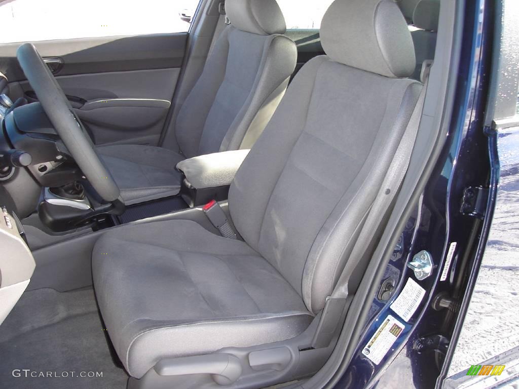 2007 Civic LX Sedan - Royal Blue Pearl / Gray photo #10