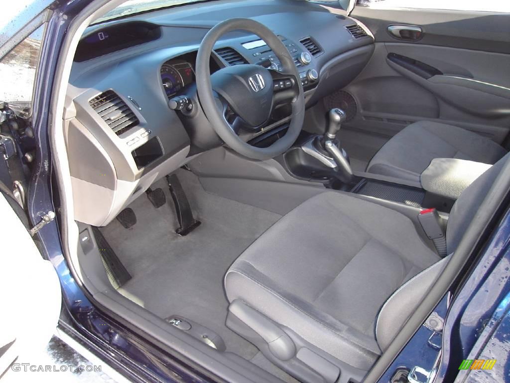 2007 Civic LX Sedan - Royal Blue Pearl / Gray photo #18