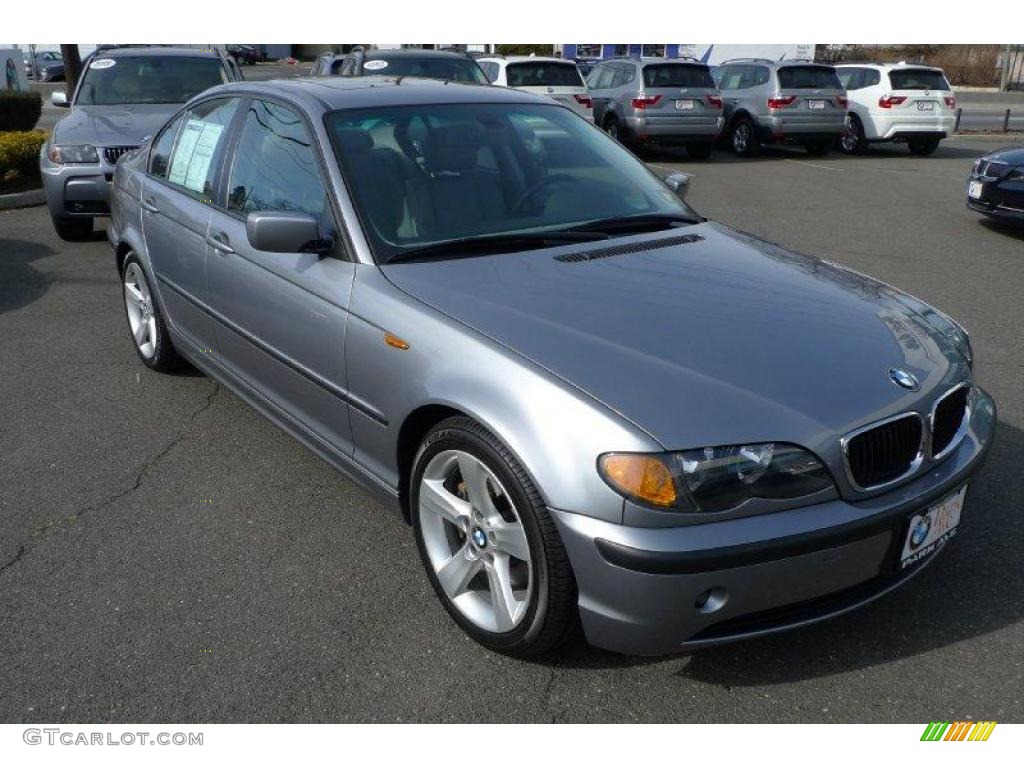 2004 3 Series 325i Sedan - Silver Grey Metallic / Grey photo #2