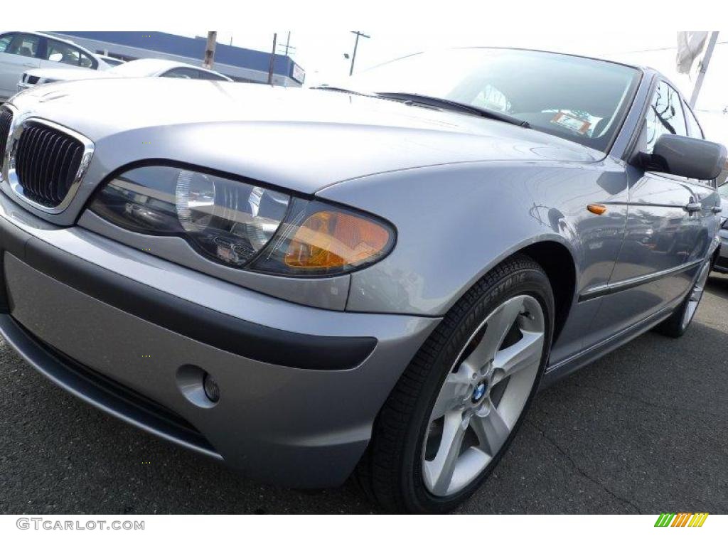 2004 3 Series 325i Sedan - Silver Grey Metallic / Grey photo #8