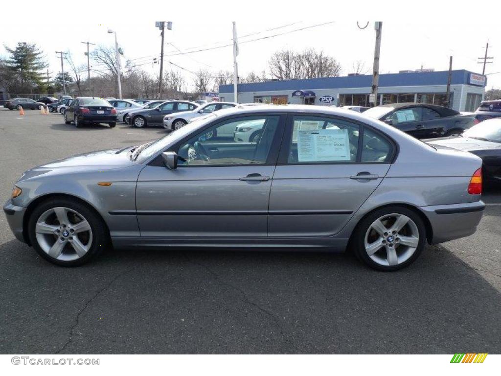 2004 3 Series 325i Sedan - Silver Grey Metallic / Grey photo #12