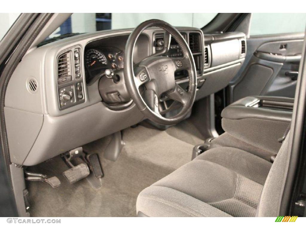 2005 Silverado 1500 LS Crew Cab 4x4 - Black / Dark Charcoal photo #6