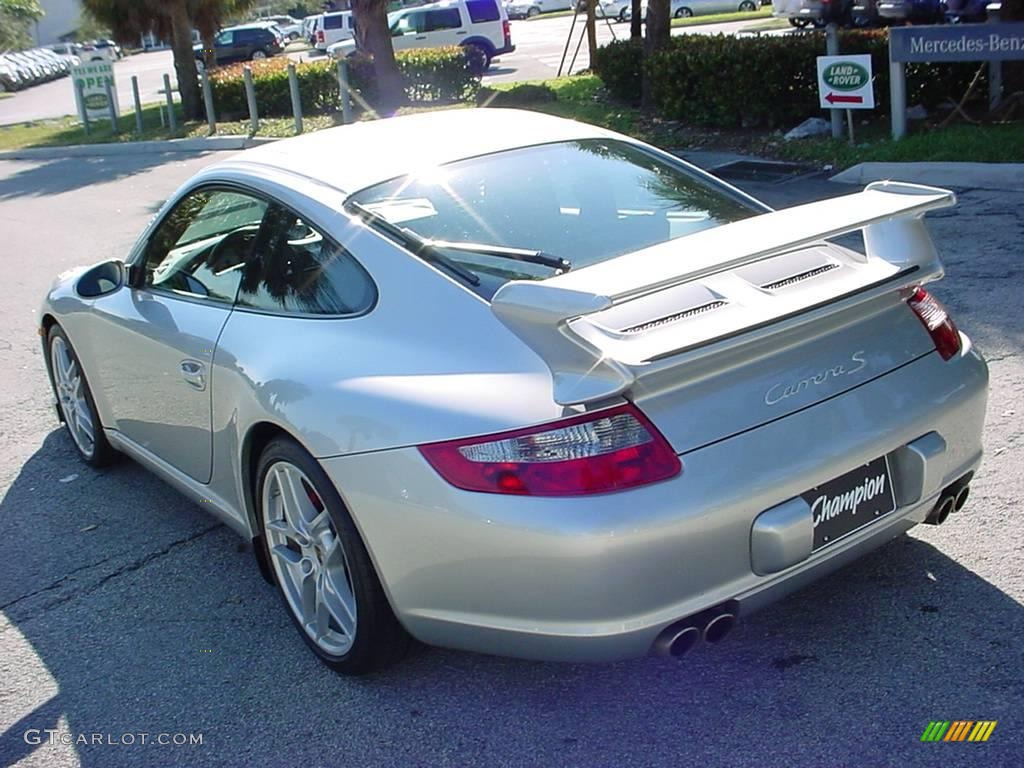 2007 911 Carrera S Coupe - Arctic Silver Metallic / Black photo #5