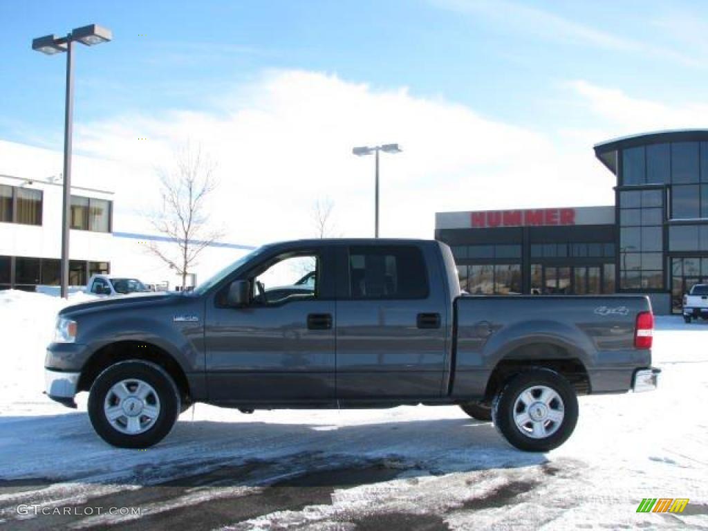 2008 F150 XLT SuperCrew 4x4 - Dark Shadow Grey Metallic / Medium Flint Grey photo #1