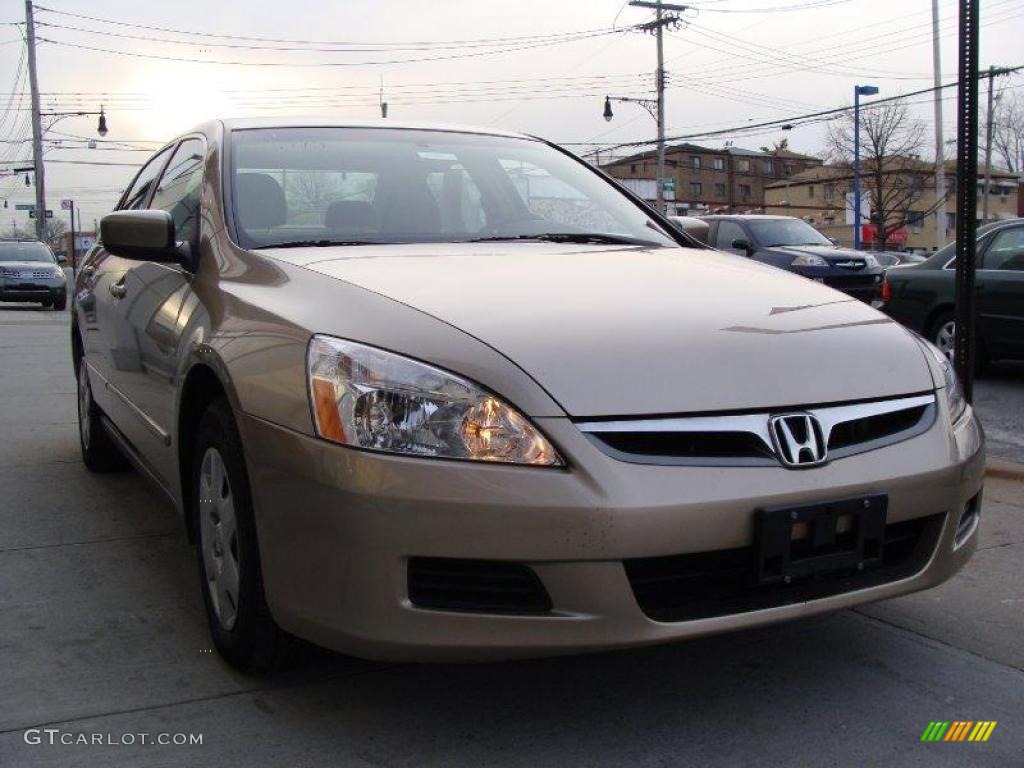 2007 Accord LX Sedan - Desert Mist Metallic / Ivory photo #1