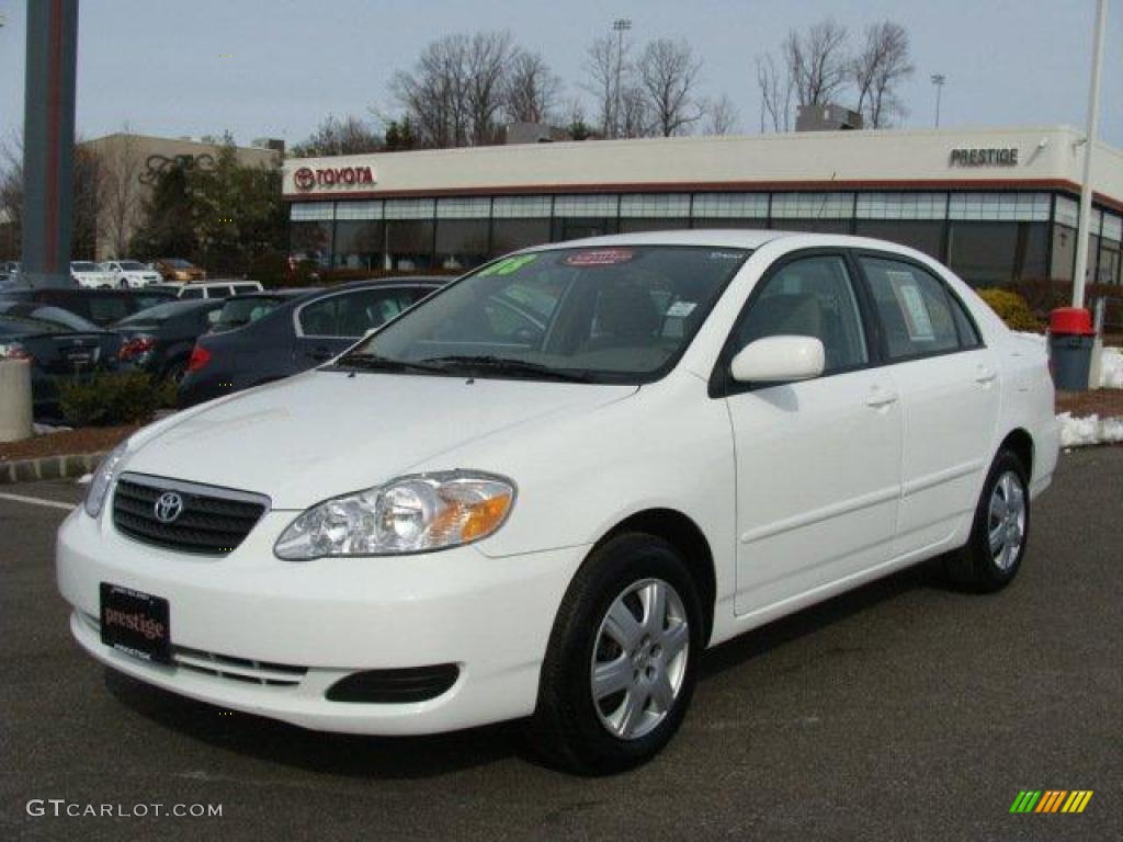 Super White Toyota Corolla