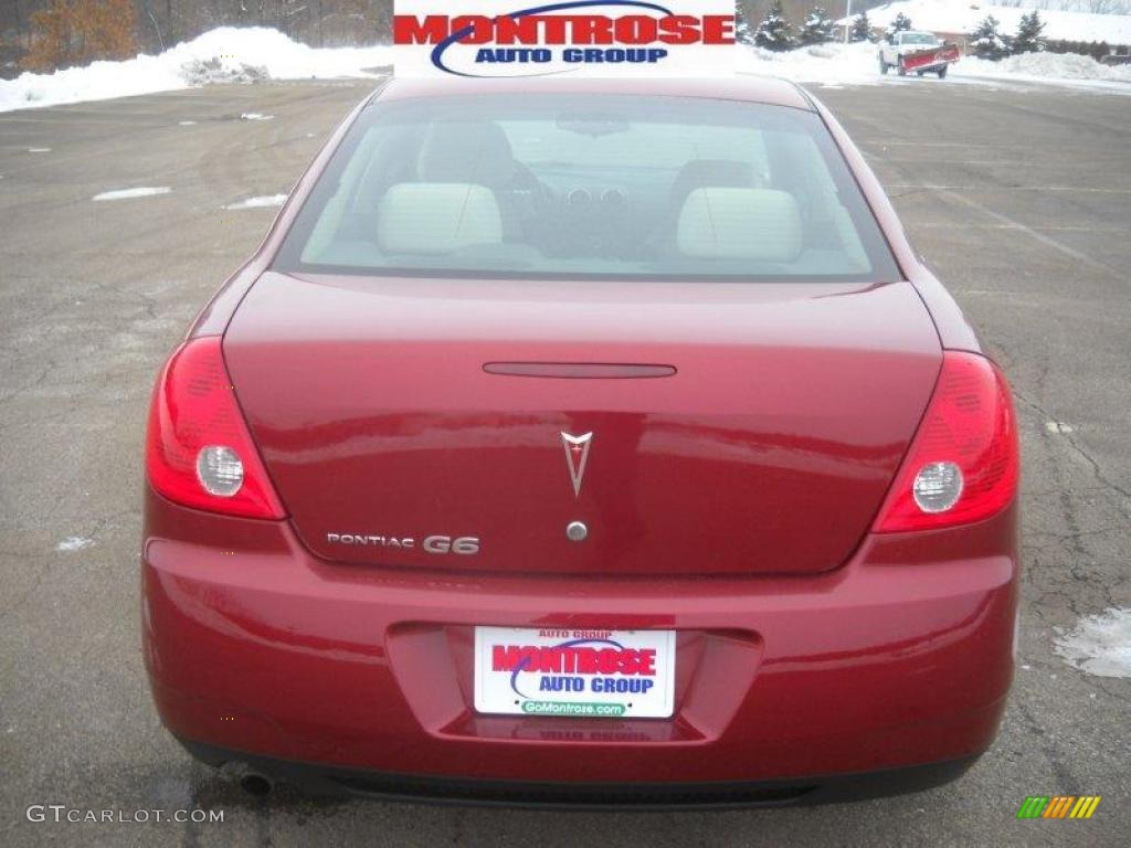 2009 G6 Sedan - Performance Red Metallic / Light Taupe photo #4