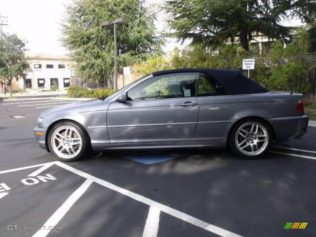 2006 3 Series 330i Convertible - Silver Grey Metallic / Black photo #2