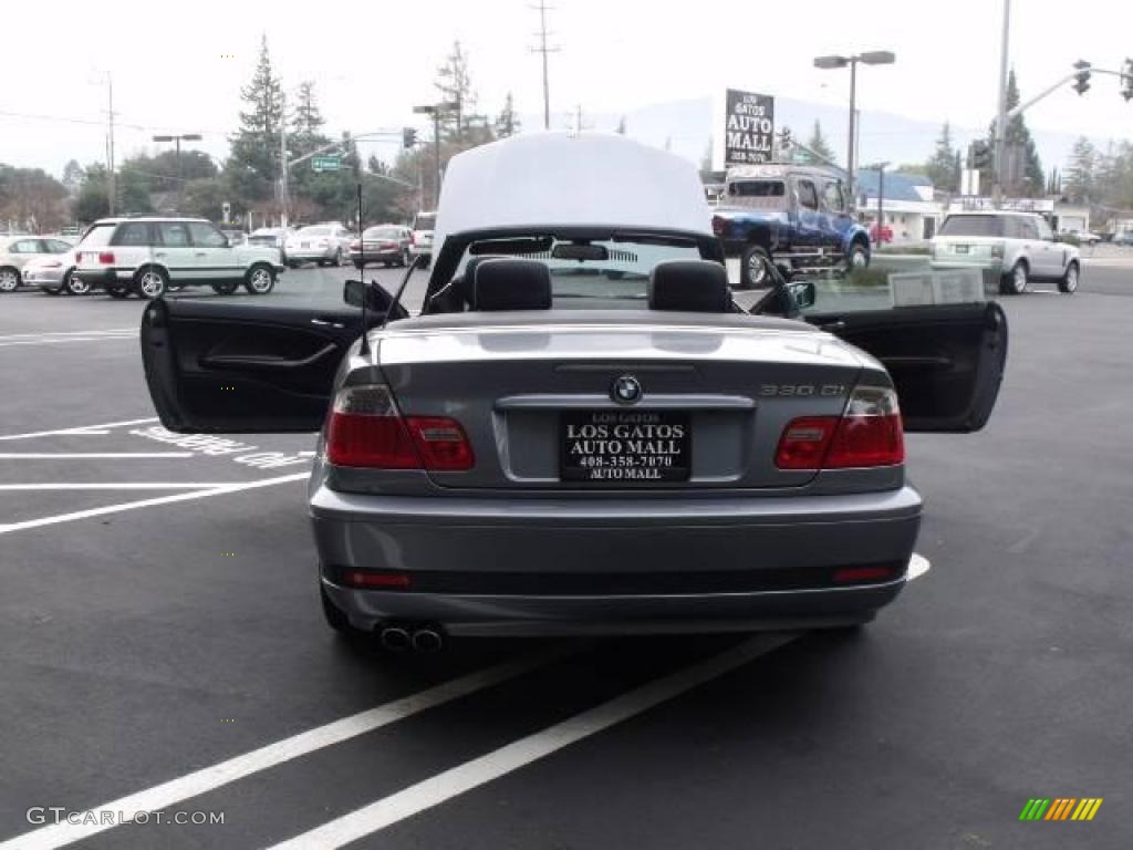 2006 3 Series 330i Convertible - Silver Grey Metallic / Black photo #45