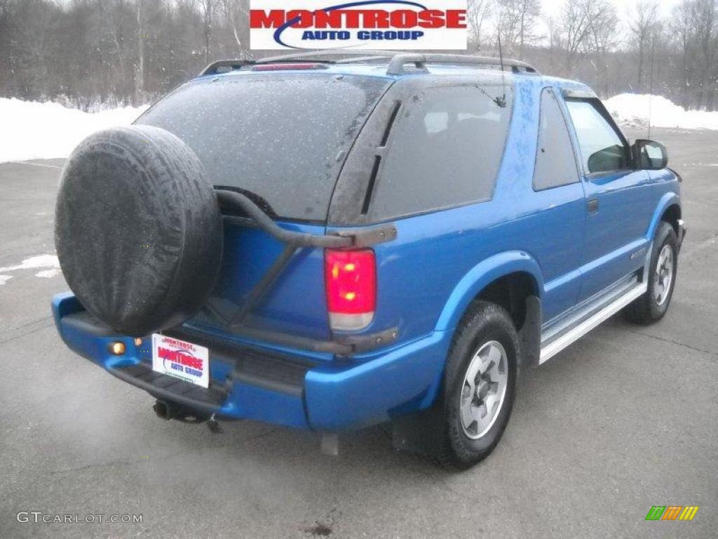 2001 Blazer LS 4x4 - Space Blue Metallic / Medium Gray photo #3