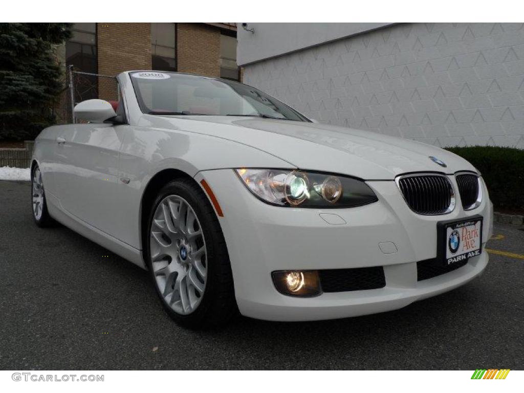 2008 3 Series 328i Convertible - Alpine White / Coral Red/Black photo #6