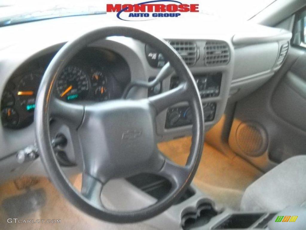 2001 Blazer LS 4x4 - Space Blue Metallic / Medium Gray photo #12