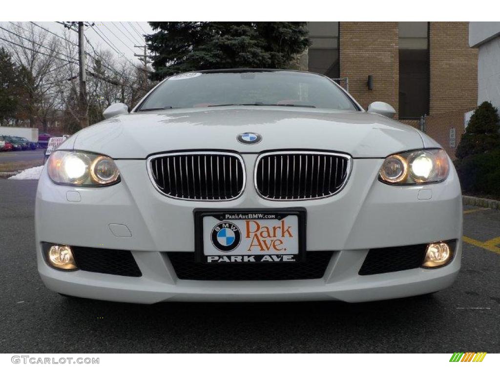 2008 3 Series 328i Convertible - Alpine White / Coral Red/Black photo #7