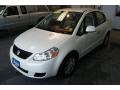 2009 White Water Pearl Suzuki SX4 Sedan LE  photo #5