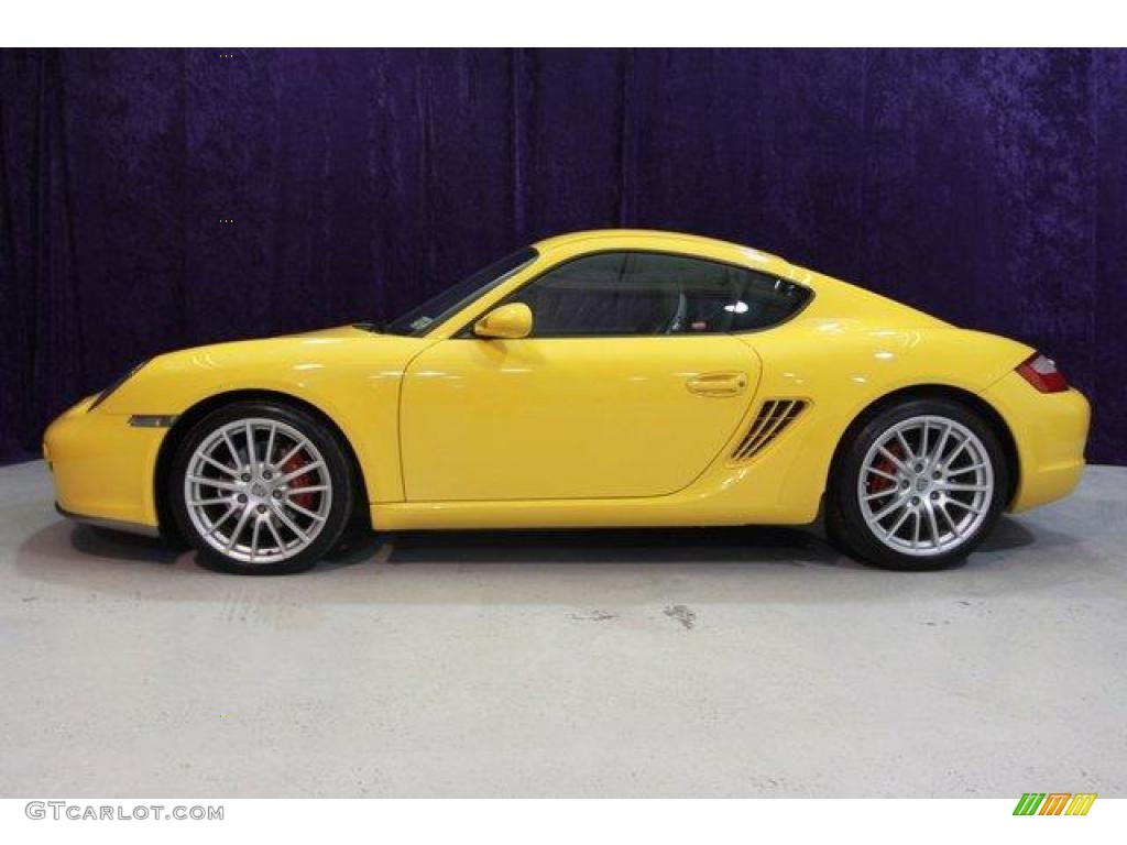 2006 Cayman S - Speed Yellow / Black photo #4