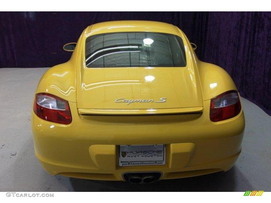 2006 Cayman S - Speed Yellow / Black photo #10