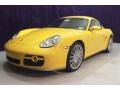2006 Speed Yellow Porsche Cayman S  photo #32