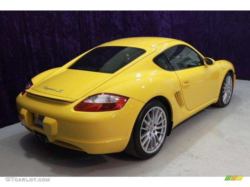 2006 Cayman S - Speed Yellow / Black photo #47