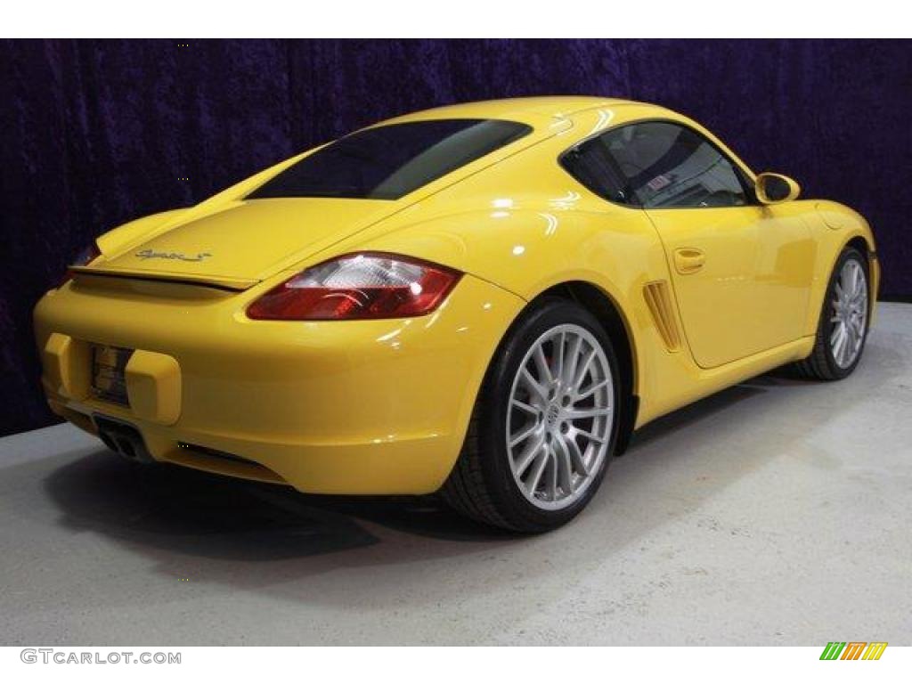 2006 Cayman S - Speed Yellow / Black photo #49