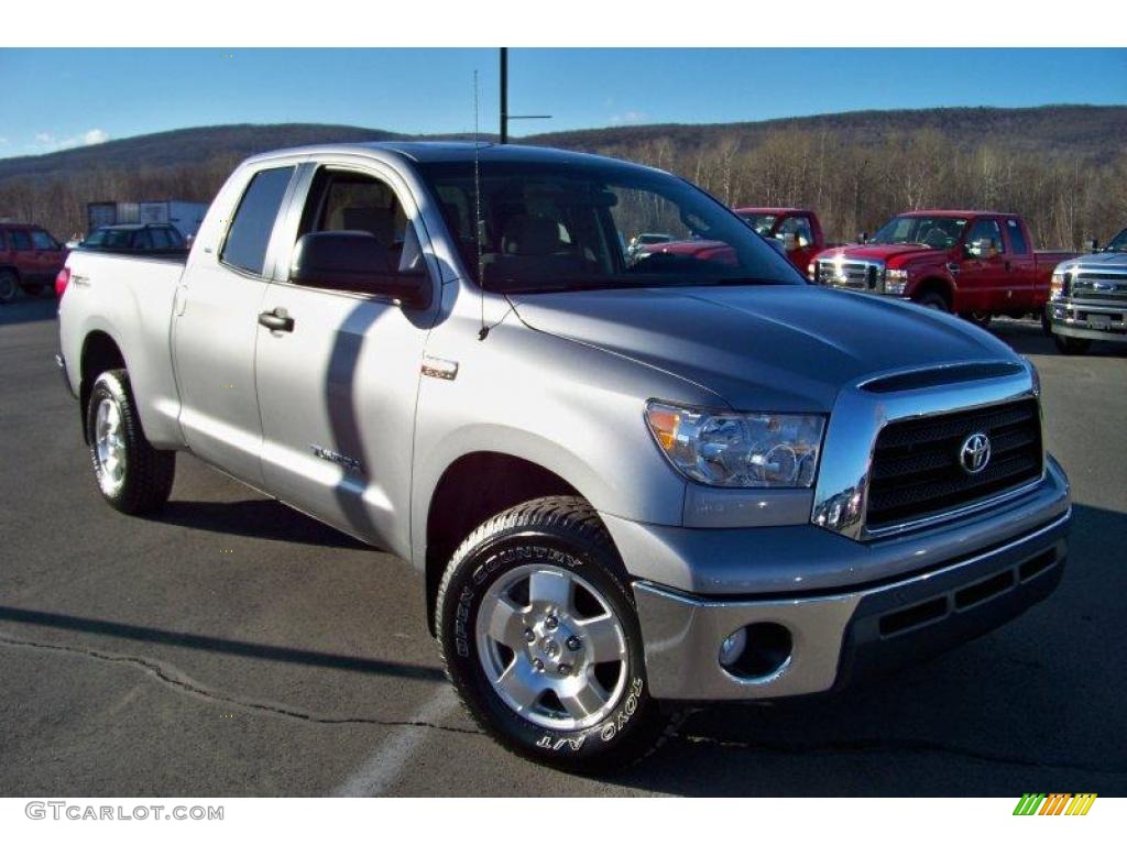 2007 Tundra SR5 TRD Double Cab 4x4 - Silver Sky Metallic / Graphite Gray photo #3