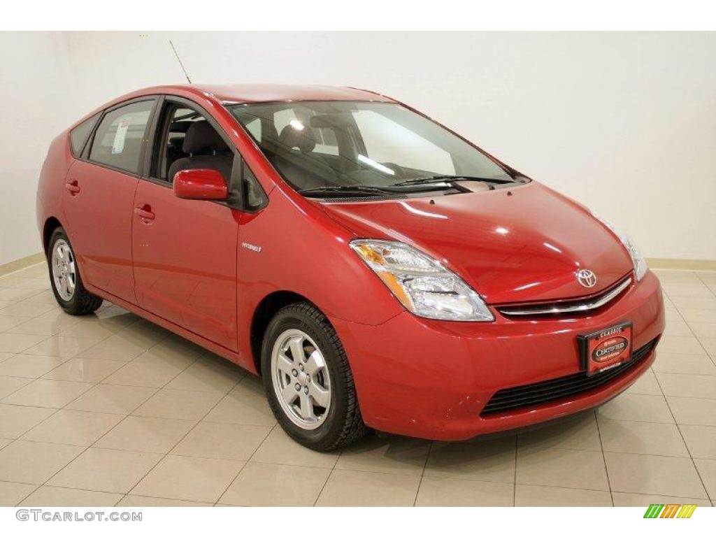 2008 Prius Hybrid - Barcelona Red Metallic / Gray photo #1