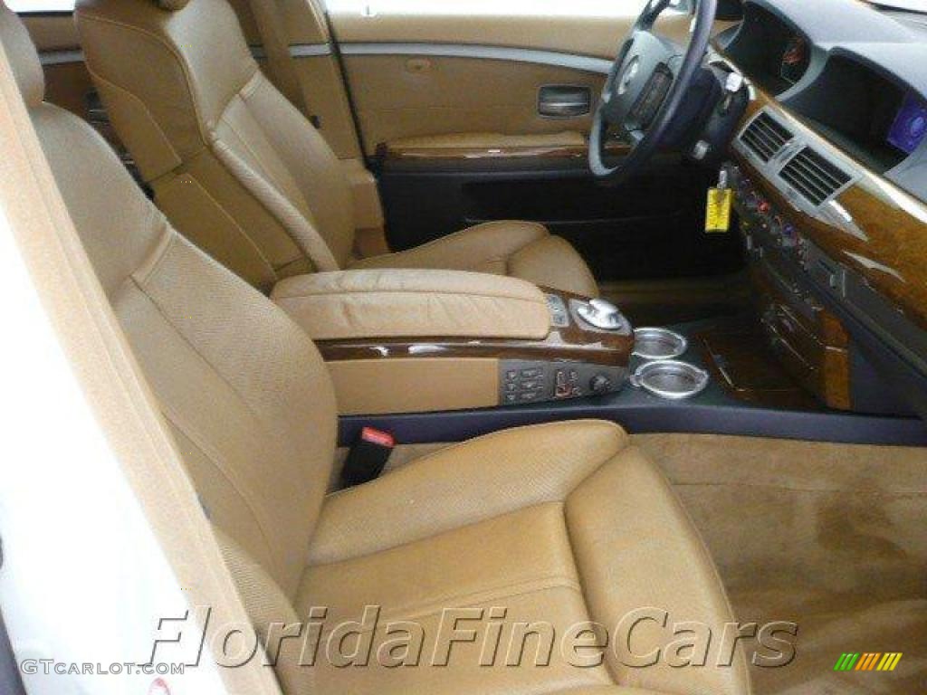 2002 7 Series 745i Sedan - Alpine White / Natural Brown photo #13