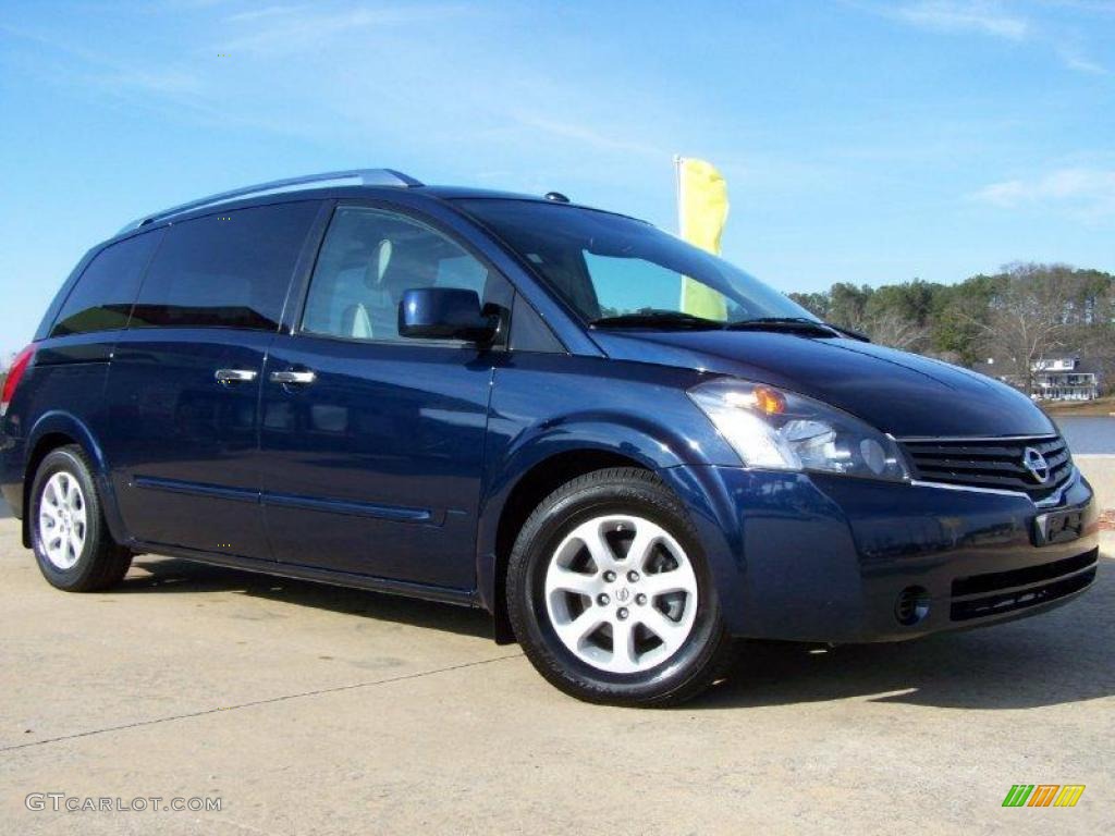 2007 Quest 3.5 SL - Majestic Blue Metallic / Beige photo #51