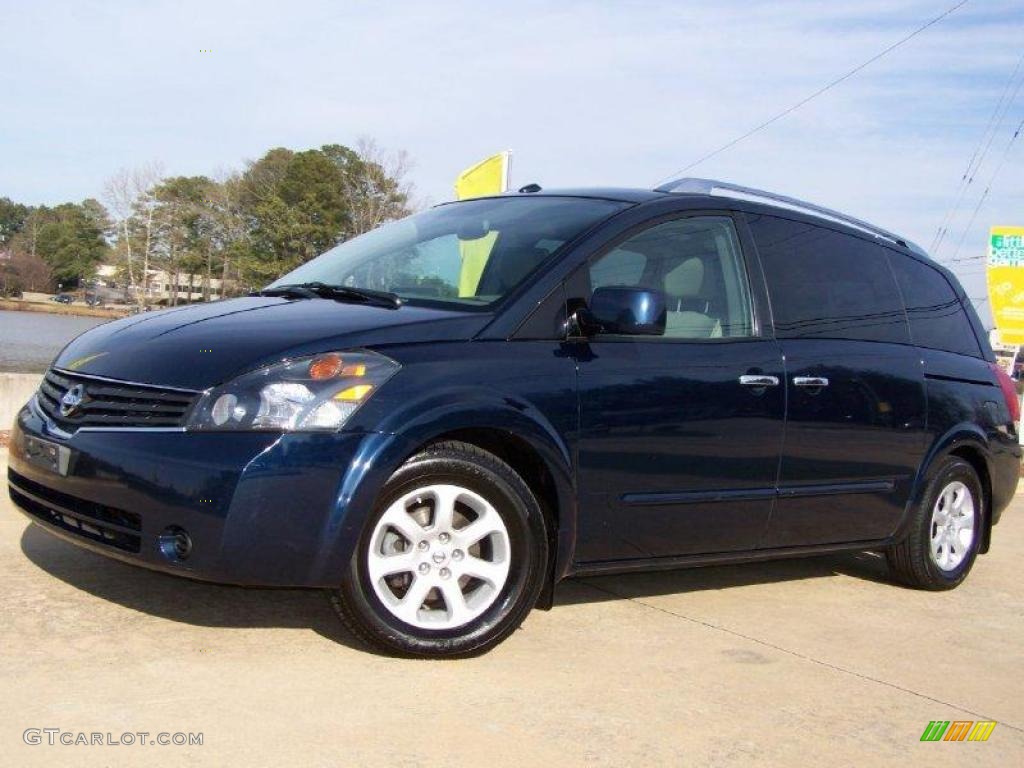 2007 Quest 3.5 SL - Majestic Blue Metallic / Beige photo #52