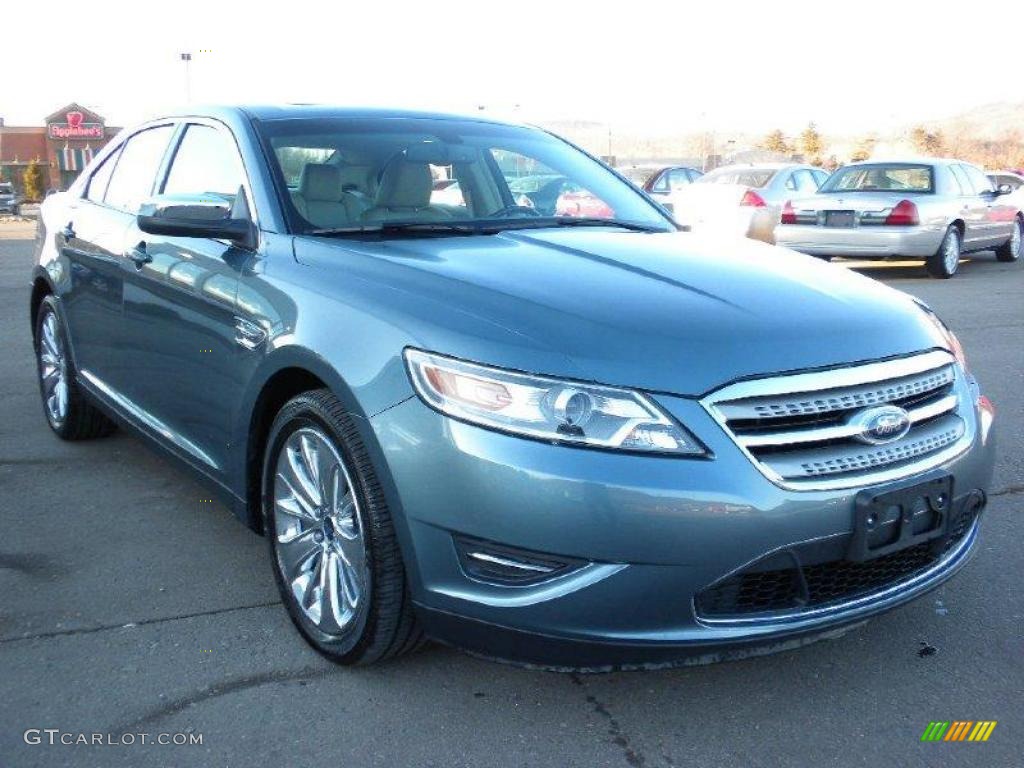 2010 Taurus Limited - Steel Blue Metallic / Light Stone photo #4