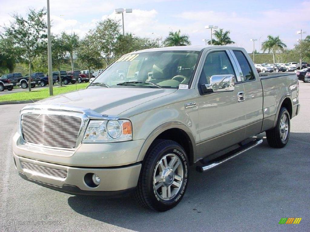 2006 F150 Lariat SuperCab - Smokestone Metallic / Tan photo #8