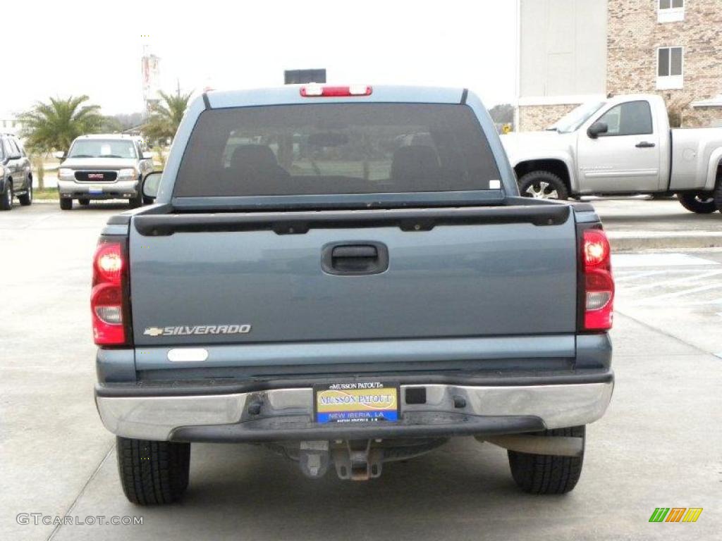 2006 Silverado 1500 LS Crew Cab - Blue Granite Metallic / Dark Charcoal photo #4