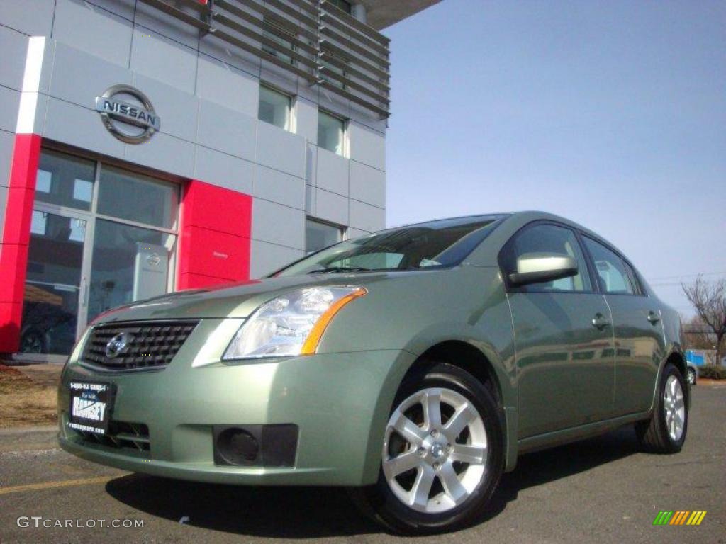 2007 Sentra 2.0 S - Metallic Jade / Charcoal/Steel photo #1