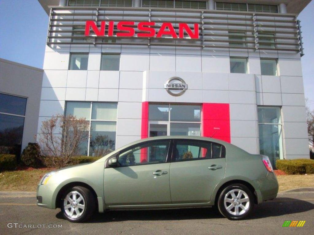 2007 Sentra 2.0 S - Metallic Jade / Charcoal/Steel photo #5