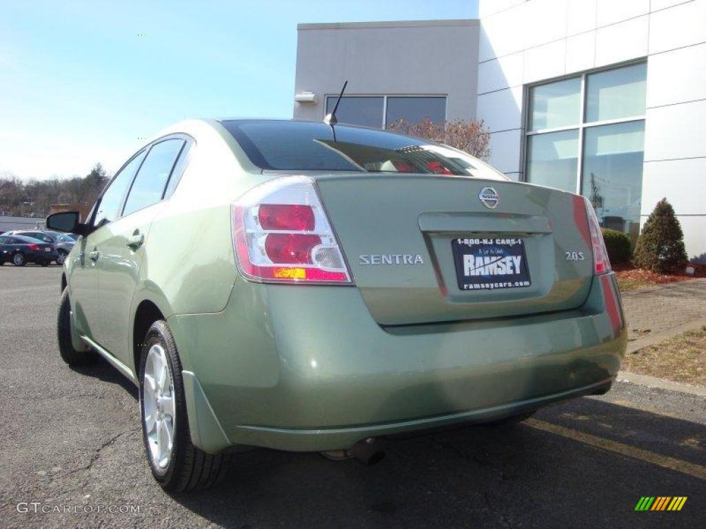 2007 Sentra 2.0 S - Metallic Jade / Charcoal/Steel photo #7