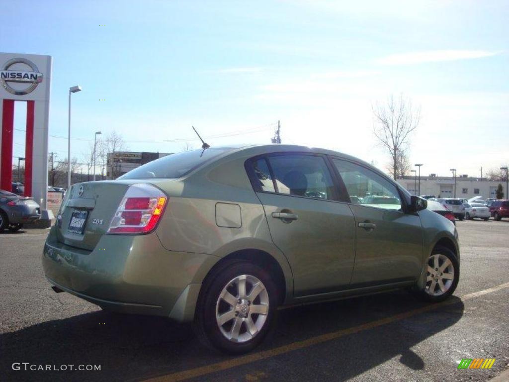 2007 Sentra 2.0 S - Metallic Jade / Charcoal/Steel photo #8