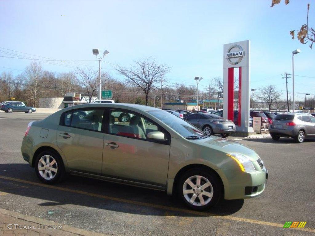 2007 Sentra 2.0 S - Metallic Jade / Charcoal/Steel photo #10