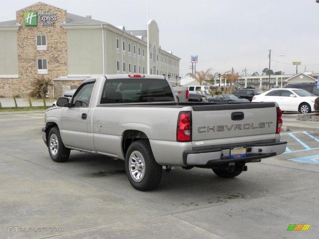 2006 Silverado 1500 Work Truck Regular Cab - Silver Birch Metallic / Dark Charcoal photo #3