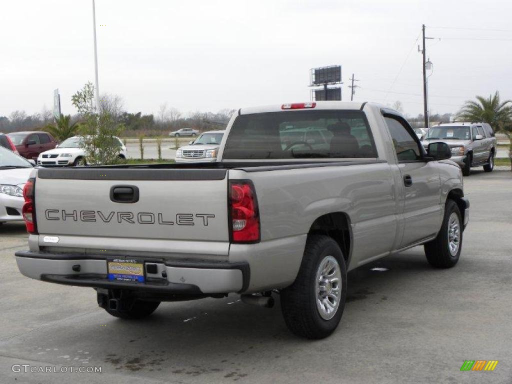 2006 Silverado 1500 Work Truck Regular Cab - Silver Birch Metallic / Dark Charcoal photo #5