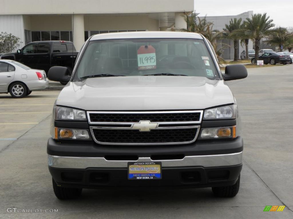 2006 Silverado 1500 Work Truck Regular Cab - Silver Birch Metallic / Dark Charcoal photo #8