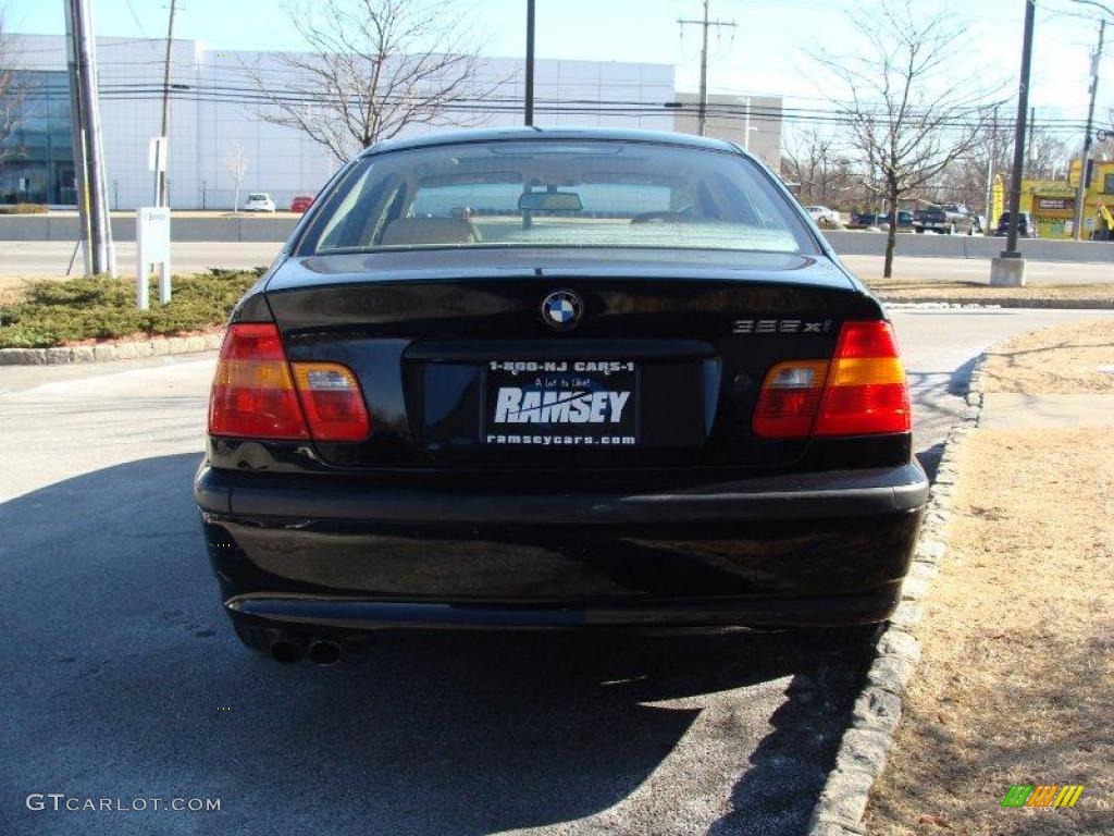 2002 3 Series 325xi Sedan - Jet Black / Sand photo #6