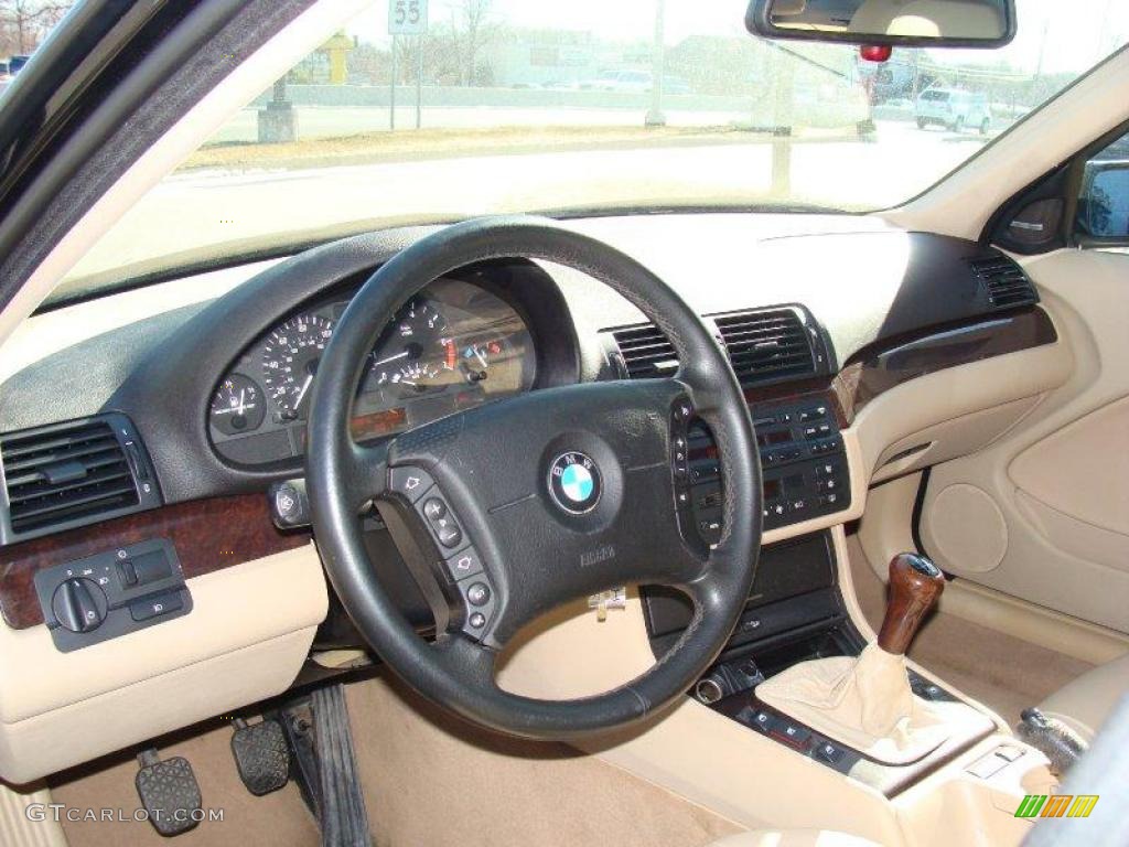 2002 3 Series 325xi Sedan - Jet Black / Sand photo #11